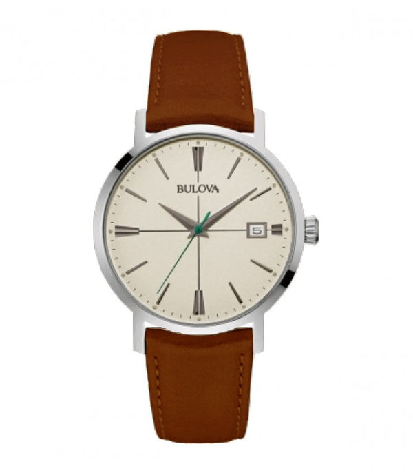 Bulova Aerojet 96b242 ultra slim pelle marrone